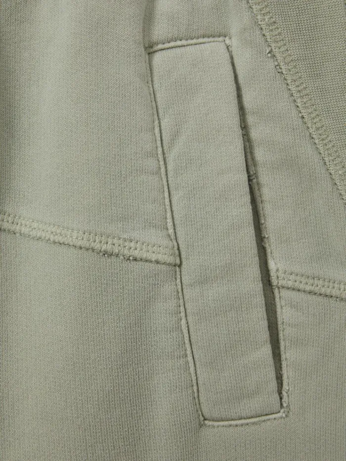 REISS Pants Children Garment Dyed Cotton Joggers Sage