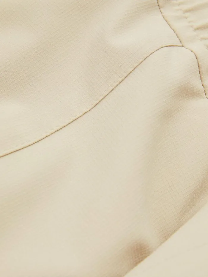 REISS Pants Men Elasticated Cargo Trousers Stone