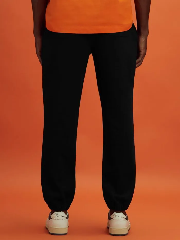 REISS Pants Men McLaren F1 Cotton Drawstring Joggers Black