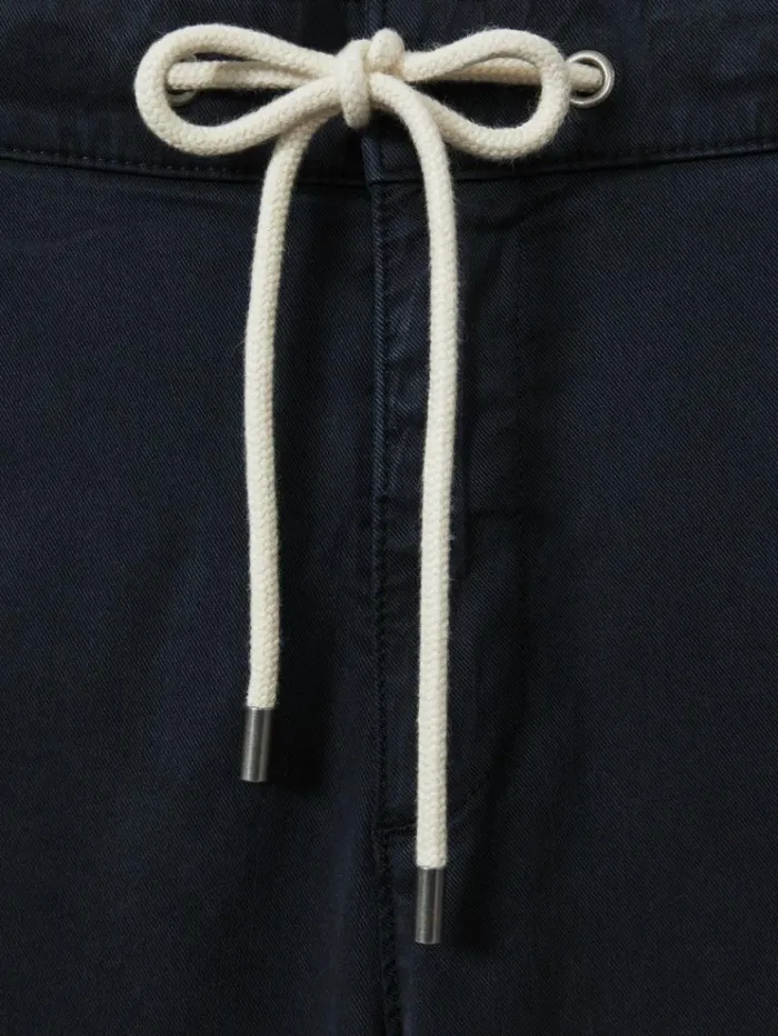 REISS Pants Men Paige Brushed Drawstring Trousers Vintage Deep Anchor
