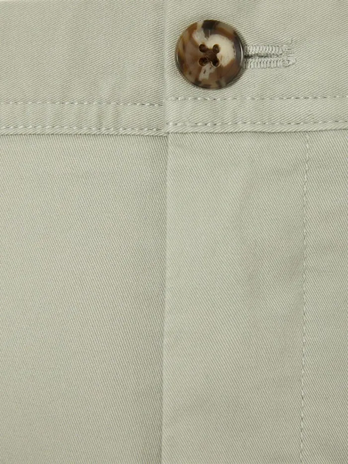 REISS Pants Men Slim Fit Washed Cotton Blend Chinos Sage