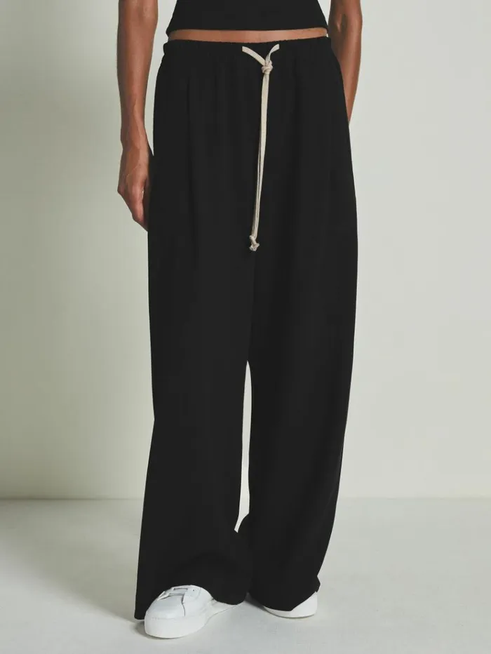 REISS Pants WomenMen Reiss Les 100 Ciels Twill Trousers With Wool Black