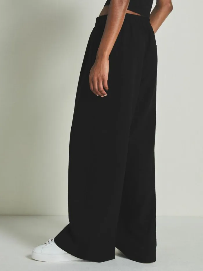 REISS Pants WomenMen Reiss Les 100 Ciels Twill Trousers With Wool Black