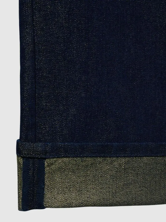 REISS Pants Women SlimLeg MetallicThread TurnUp Jeans Indigo