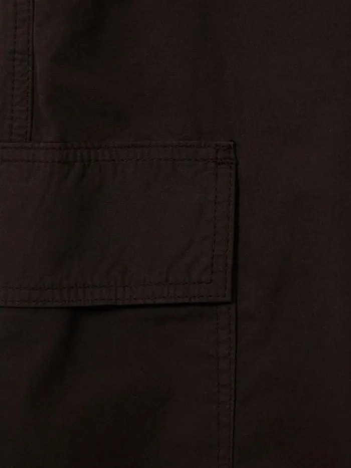 REISS Pants Women Tapered Drawstring Cotton Combat Trousers Chocolate