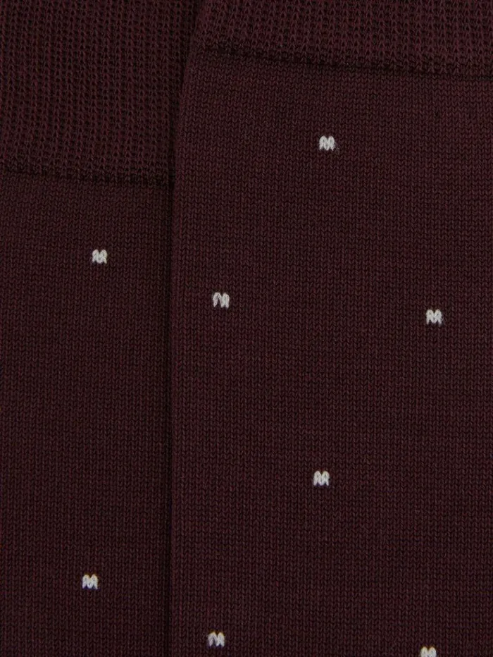 REISS Socks and Underwear Men Polka Dot Socks Bordeaux