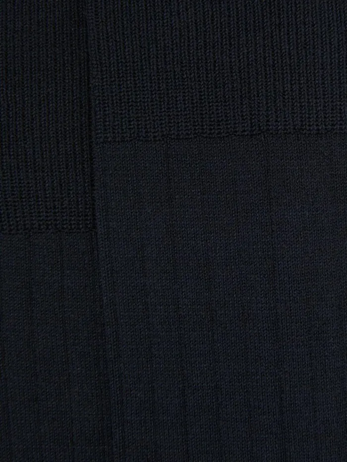 REISS Socks and Underwear Men Ribbed Socks Navy