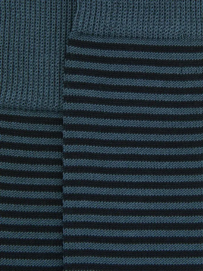 REISS Socks and Underwear Men Striped Socks Airforce Blue Navy