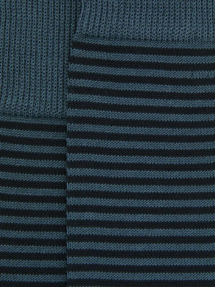 REISS Socks and Underwear Men Striped Socks Airforce Blue Navy
