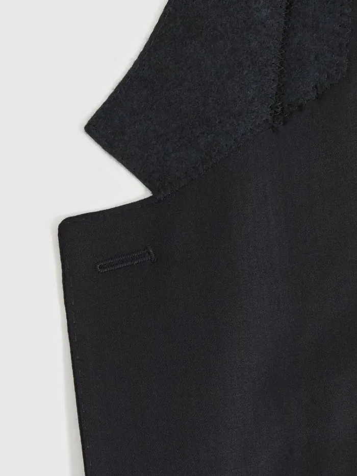 REISS Suits and Tailoring Men SlimFit SingleBreasted Wool Suit Blazer Navy