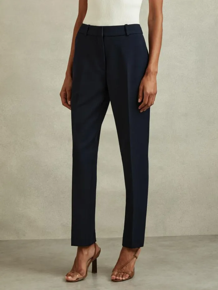 REISS Suits and Tailoring Women Slim Fit Suit Trousers Navy
