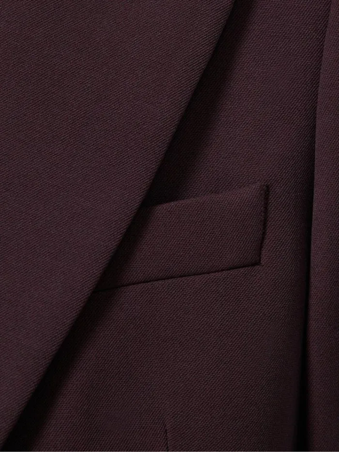 REISS Suits and Tailoring Women Tailored Single Breasted Suit Blazer Berry