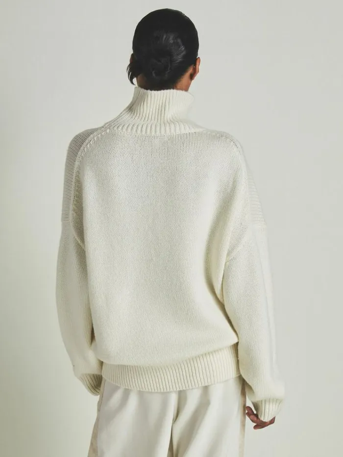 REISS Sweaters WomenMen Reiss Les 100 Ciels Wool And Cashmere Jumper Cream