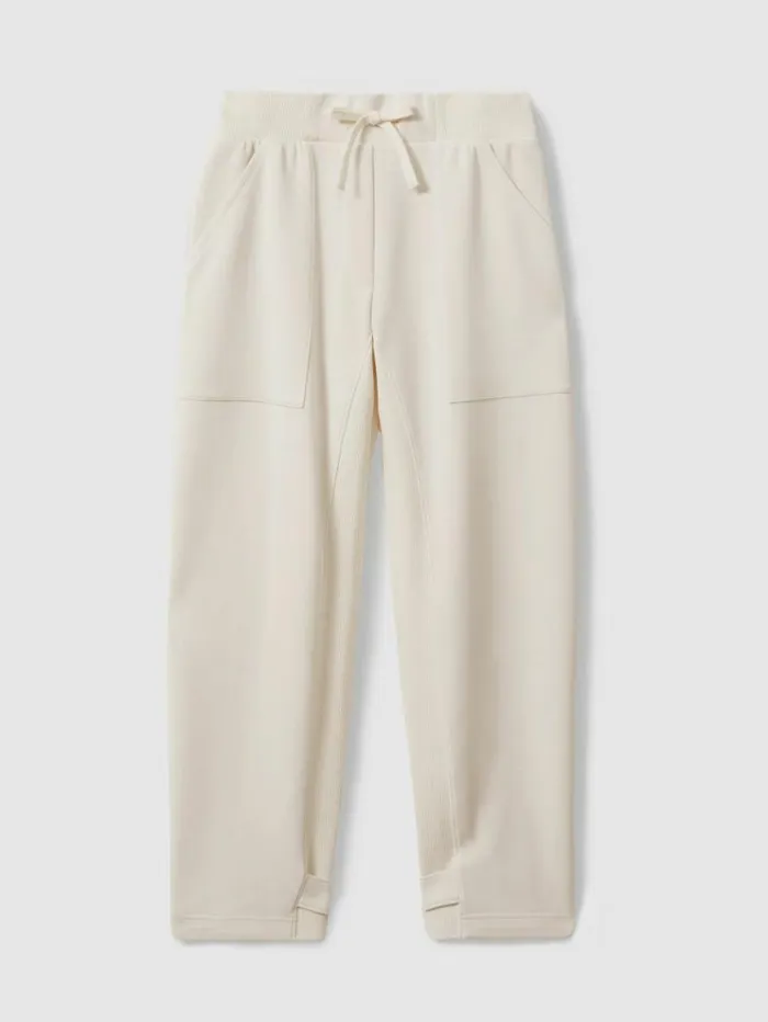 REISS Sweats Hoodies and Joggers Women Tapered Drawstring Joggers Cream