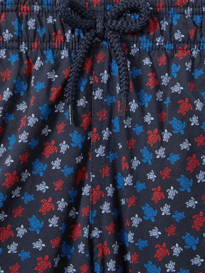 REISS Swimwear Children Vilebrequin Tropical Print Swim Shorts Bleu Marine
