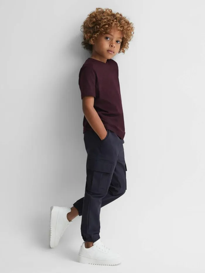 REISS TShirts Children Crew Neck Cotton TShirt Bordeaux