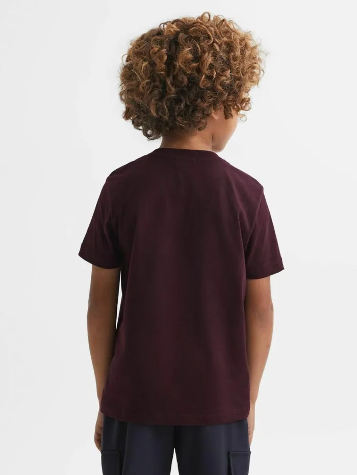 REISS TShirts Children Crew Neck Cotton TShirt Bordeaux