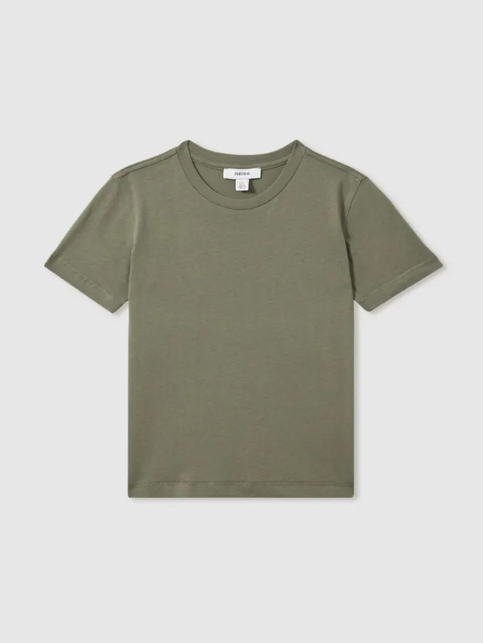 REISS TShirts Children Crew Neck TShirt Lichen Green