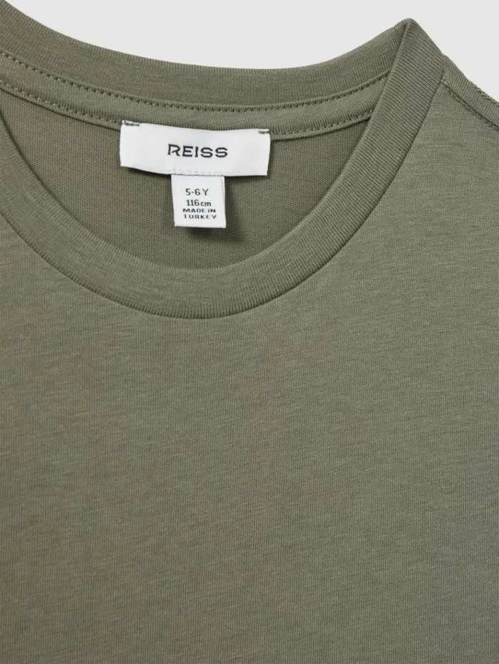 REISS TShirts Children Crew Neck TShirt Lichen Green