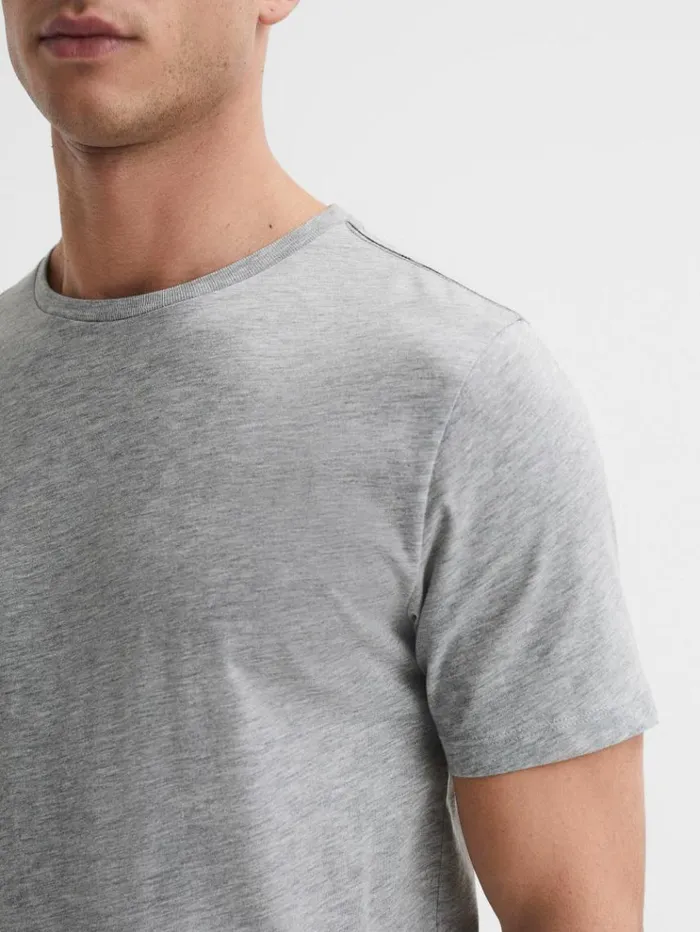REISS TShirts Men Crew Neck TShirt Grey Marl