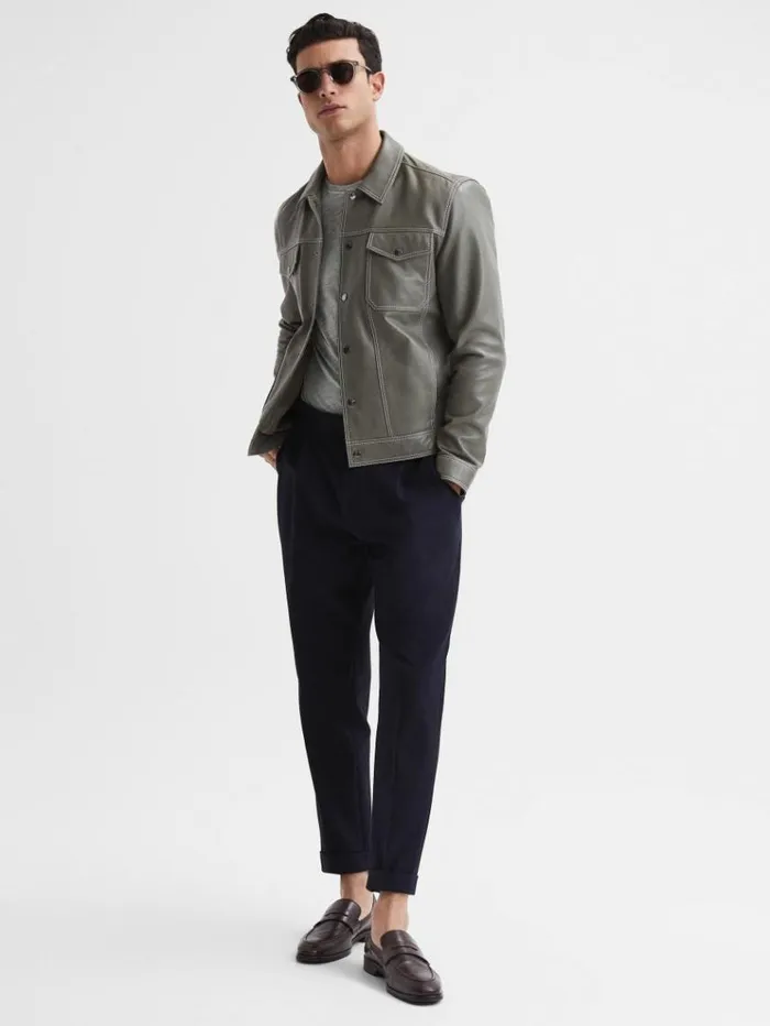 REISS TShirts Men Crew Neck TShirt Grey Marl