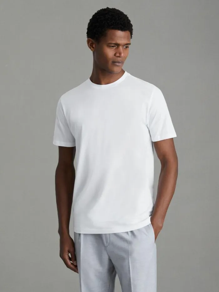 REISS TShirts Men Crew Neck TShirts 3 Pack White