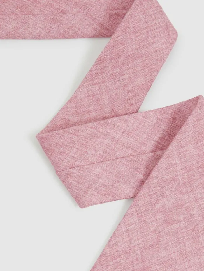 REISS Ties and Pocket Squares Men Melange Silk Tie Soft Pink Melange