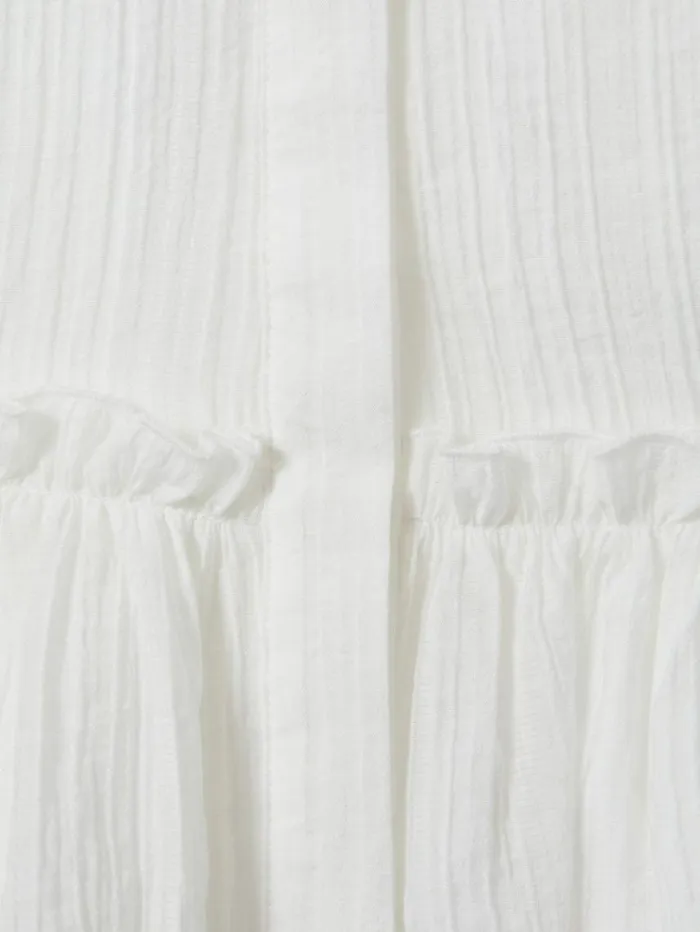 REISS Tops and TShirts Children Puff Sleeve Peplum Top Ivory