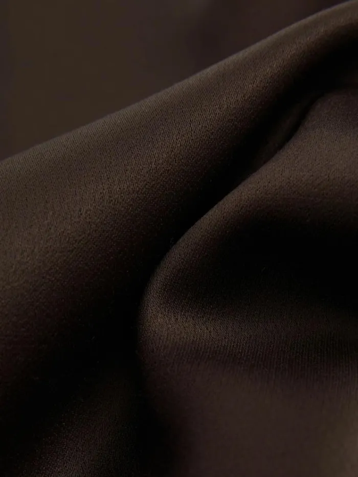 REISS Tops Women Atelier Satin Tunic Top With Wool Chocolate