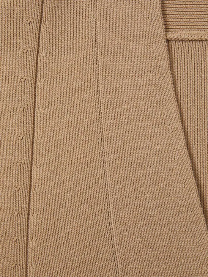 REISS Tops Women Knitted Sleeveless VNeck Vest Nude