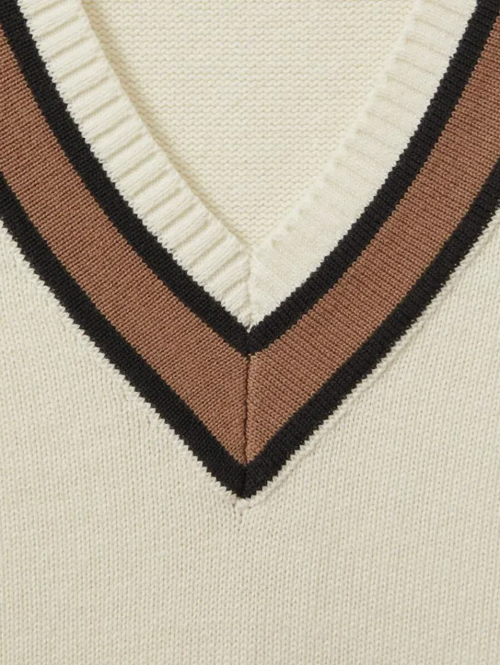 REISS Tops Women The Upside Knitted VNeck Vest Cream