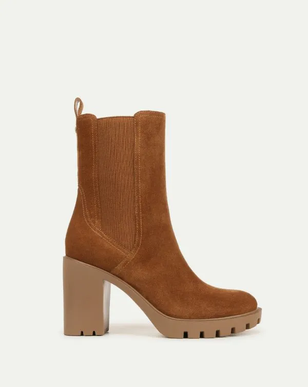 Riley Chelsea Bootie Caramel Women Veronica Beard Shoes