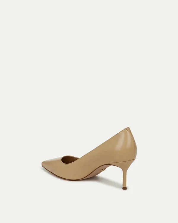 Rita Leather Pump Beige Women Veronica Beard Shoes