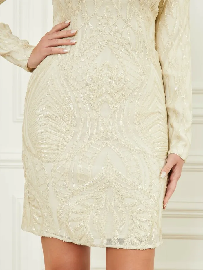 Roaring Sequins Dress Sandy Shore Multi Women Dresses and Jumpsuits GUESS Roaring Sequins Dress Sandy Shore Multi Women Dresses and Jumpsuits GUESS
