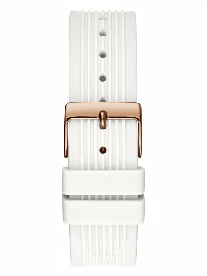 Rose GoldTone And White Multifunction Watch White Multi Watches GUESS Women Rose GoldTone And White Multifunction Watch White Multi Watches GUESS Women