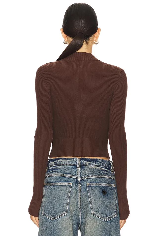 Roxana Zip Sweater Brown Women Lovers and Friends Sweaters and Knits Roxana Zip Sweater Brown Women Lovers and Friends Sweaters and Knits