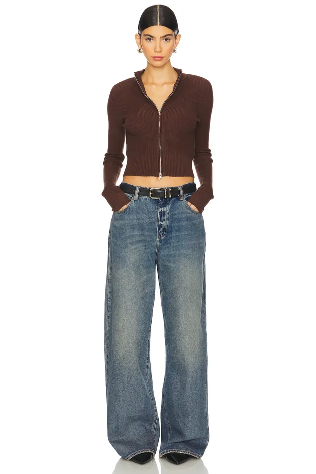Roxana Zip Sweater Brown Women Lovers and Friends Sweaters and Knits Roxana Zip Sweater Brown Women Lovers and Friends Sweaters and Knits