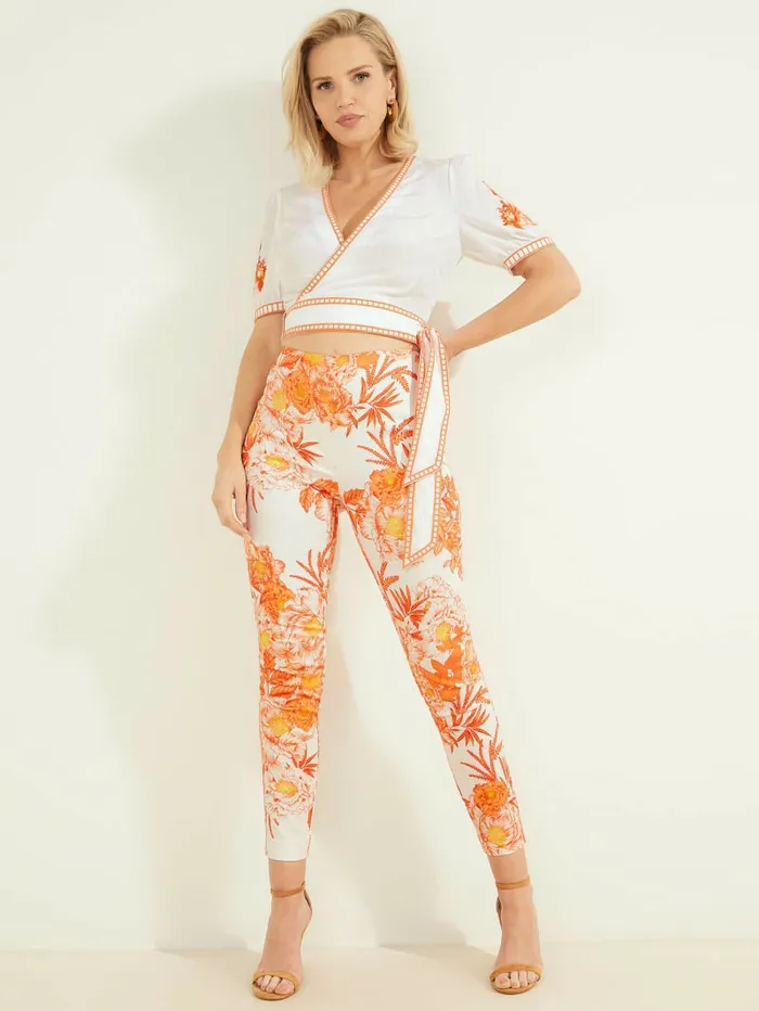 San Lucas Elle Capri Pant San Lucas Floral Bottoms GUESS Women