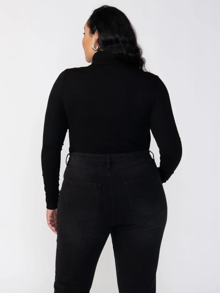 Sanctuary Clothing Inclusive Women Essential Turtleneck Top Black Inclusive Collection