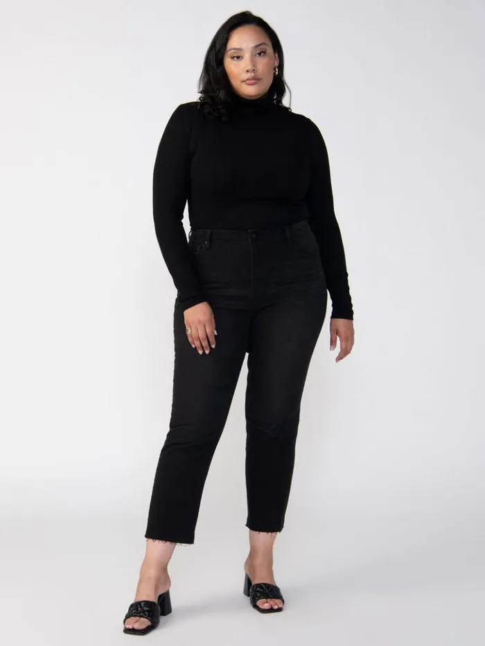 Sanctuary Clothing Inclusive Women Essential Turtleneck Top Black Inclusive Collection