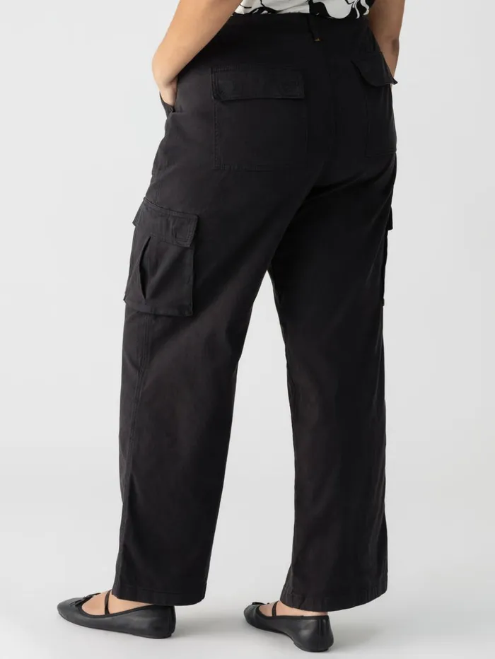 Sanctuary Clothing Inclusive Women Reissue Cargo Standard Rise Pant Black Inclusive Collection