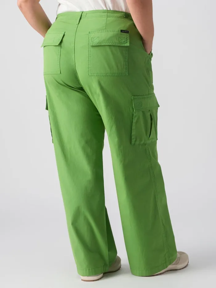 Sanctuary Clothing Inclusive Women Reissue Cargo Standard Rise Pant Washed Chlorophyl Inclusive Collection