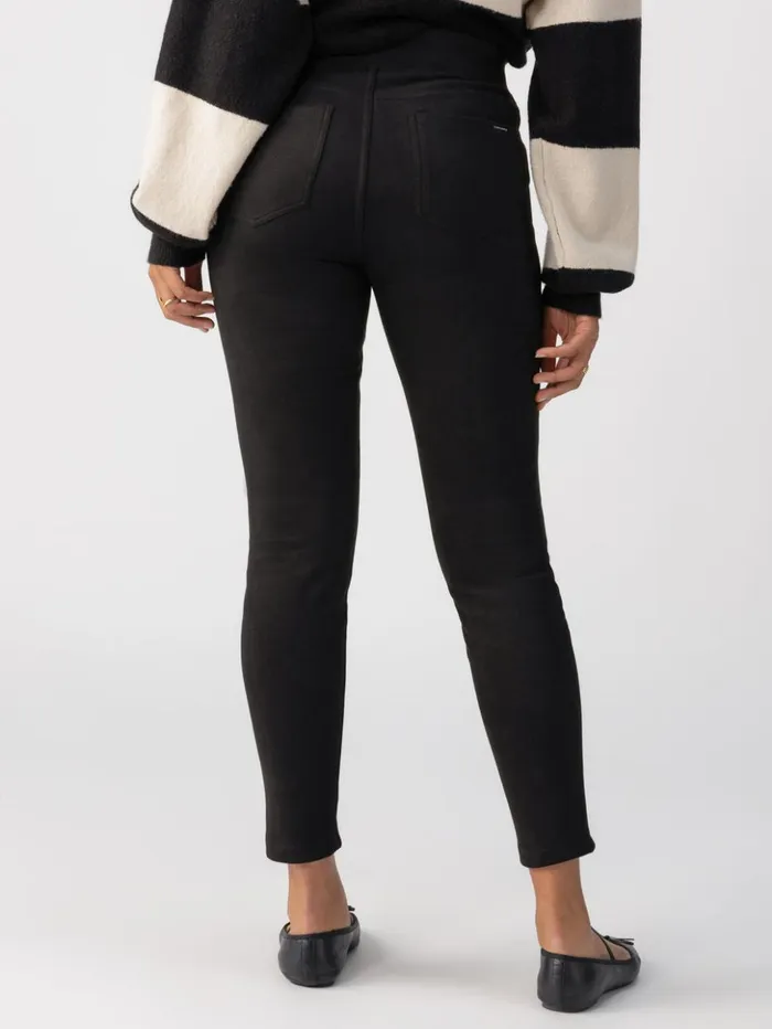 Sanctuary Clothing Leggings Women Faux Suede Runway High Rise Legging Black Sanctuary Clothing Leggings Women Faux Suede Runway High Rise Legging Black