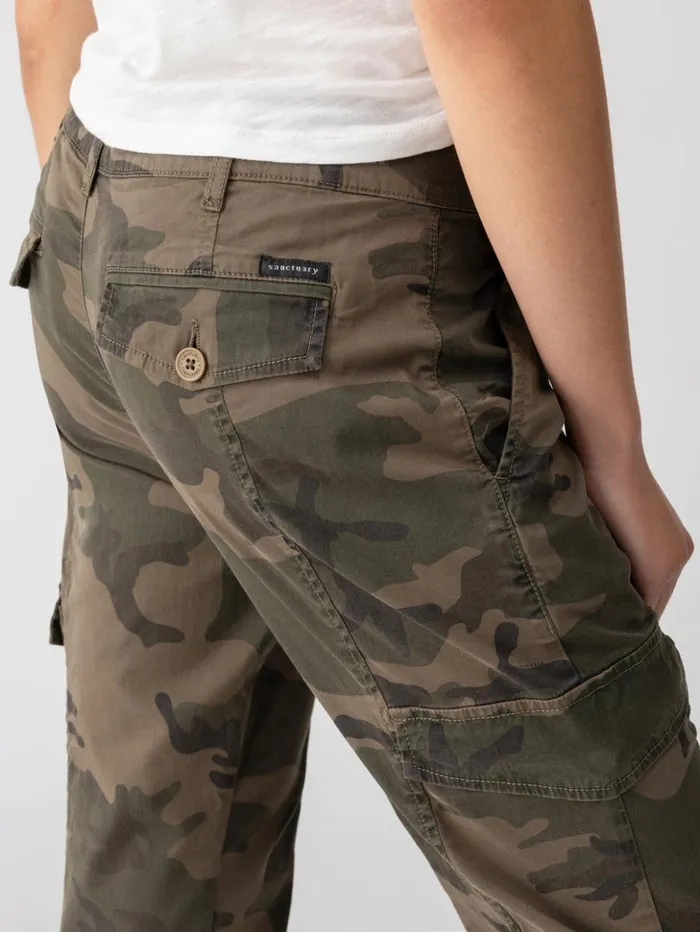 Sanctuary Clothing Pants Women Rebel Standard Rise Pant Hiker Camo