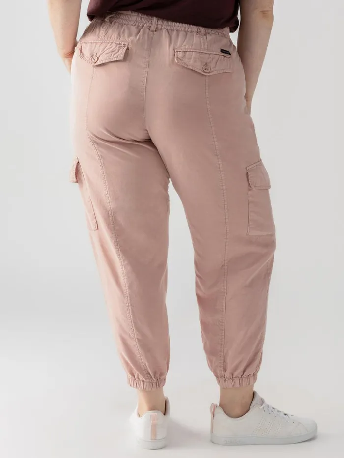 Sanctuary Clothing Pants Women Relaxed Rebel Standard Rise Cargo Pant Smokey Rose Inclusive Collection