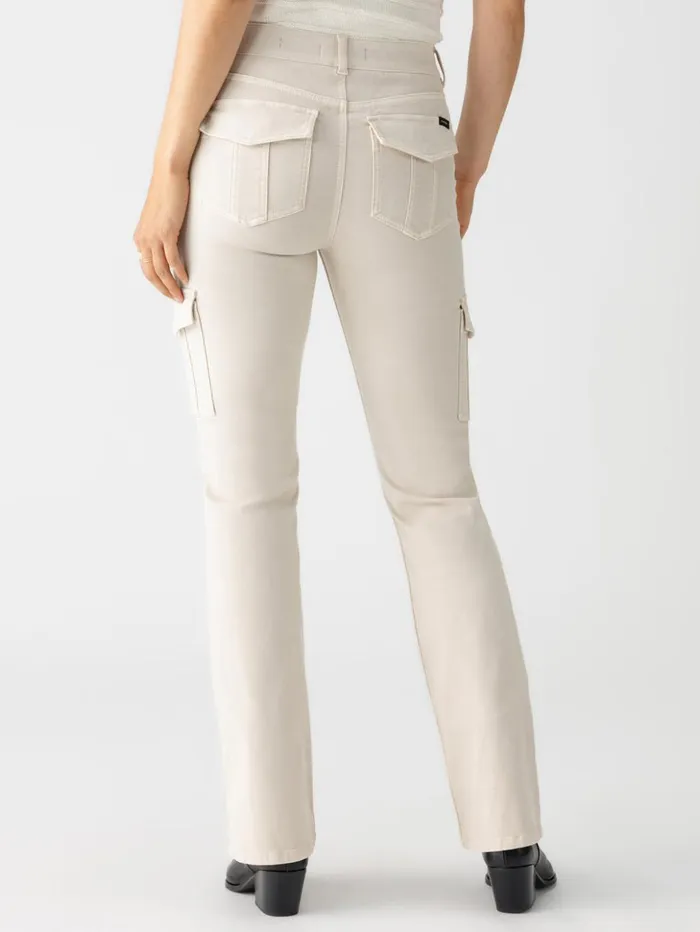 Sanctuary Clothing Pants Women Sculpted Hayden Bootcut Standard Rise Pant Toasted Almond