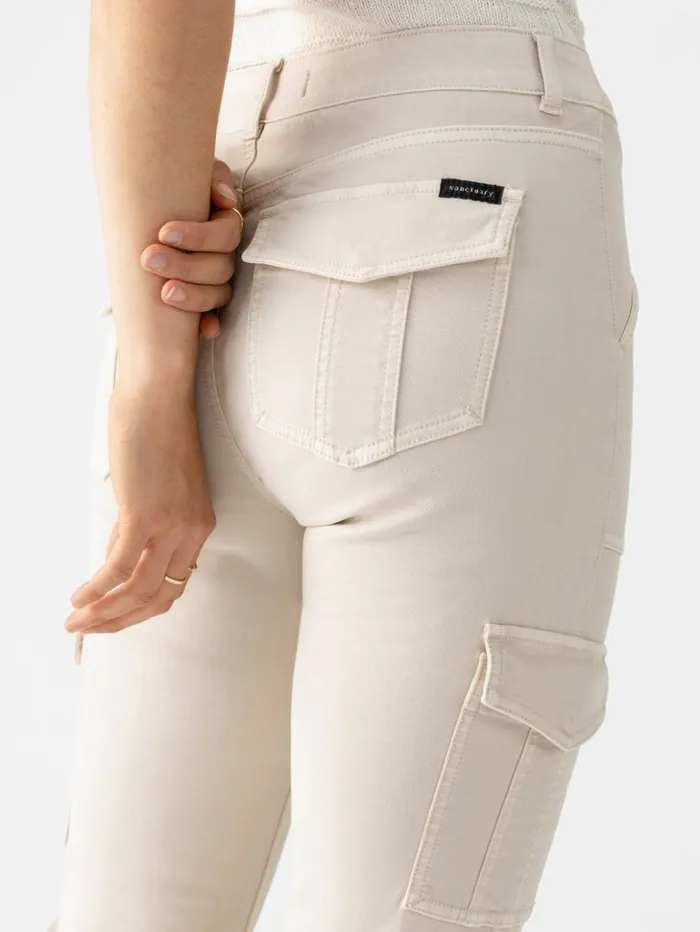 Sanctuary Clothing Pants Women Sculpted Hayden Bootcut Standard Rise Pant Toasted Almond