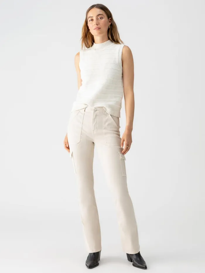 Sanctuary Clothing Pants Women Sculpted Hayden Bootcut Standard Rise Pant Toasted Almond