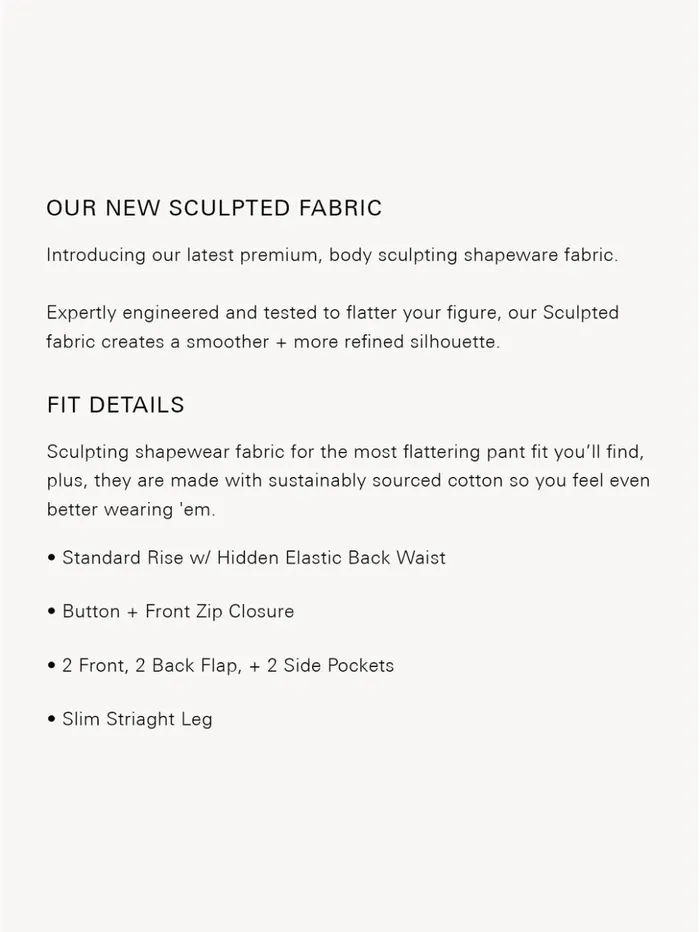 Sanctuary Clothing Pants Women Sculpted Hayden Slim Straight Standard Rise Pant Dark Spruce