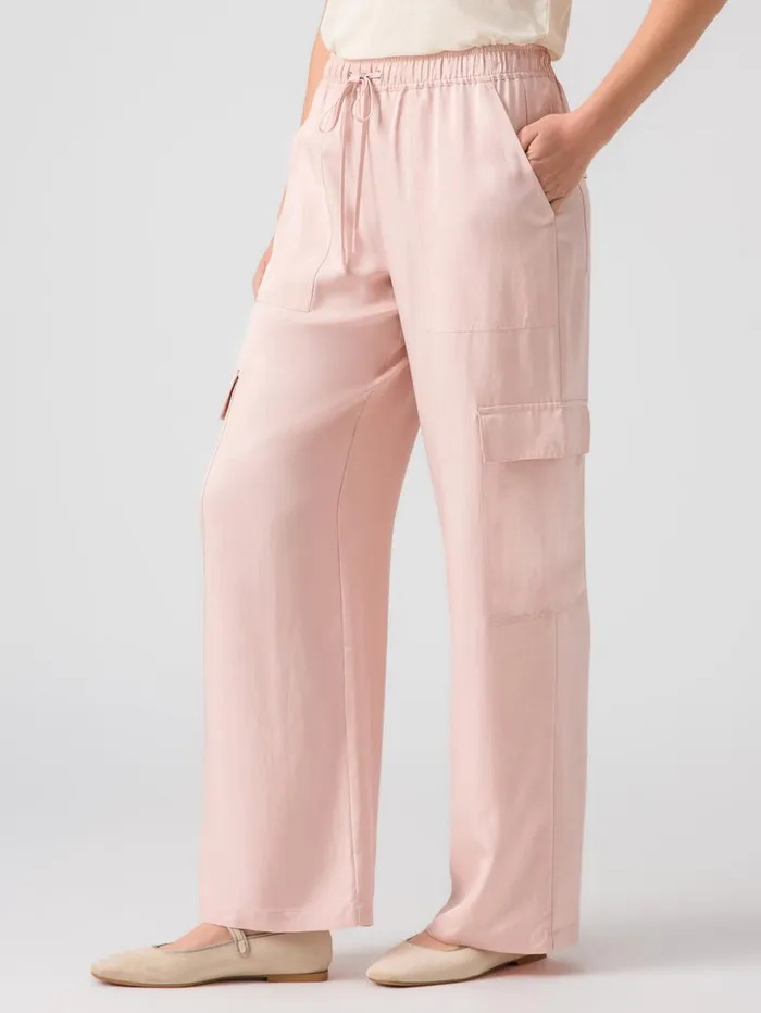 Sanctuary Clothing Pants Women Soft Track High Rise Pant Rose Smoke